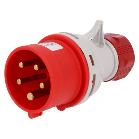 Conector alimentare AC trifazat 16A 400VAC IP44 | Electronic-mag.ro | Componente Electronice