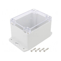 Carcasă universală 90x115x80 mm cu lame de fixare | Electronic-mag.ro | Componente Electronice