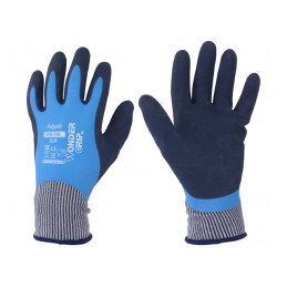 Mănuşi de protecţie albastru mărimea M latex poliamidă | Electronic-mag.ro | Componente Electronice