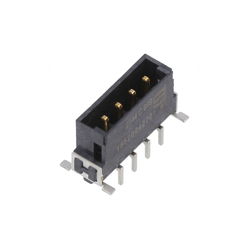 Conector PCB-PCB tată 4 pini 2,54mm har-flex® Power | Electronic-mag.ro | Componente Electronice