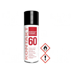 Substanţă de curăţare; KONTAKT60; 200ml; aerosol; cutie; roşie