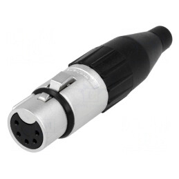 Mufă XLR Mamă 5 Pin 133V | Electronic-mag.ro | Componente Electronice