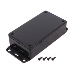 Carcasă universală ABS neagră 62x112x32mm | Electronic-mag.ro | Componente Electronice