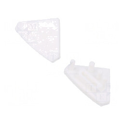 Obturator Alb pentru Profile LED - Set 10 Buc. | Electronic-mag.ro | Componente Electronice