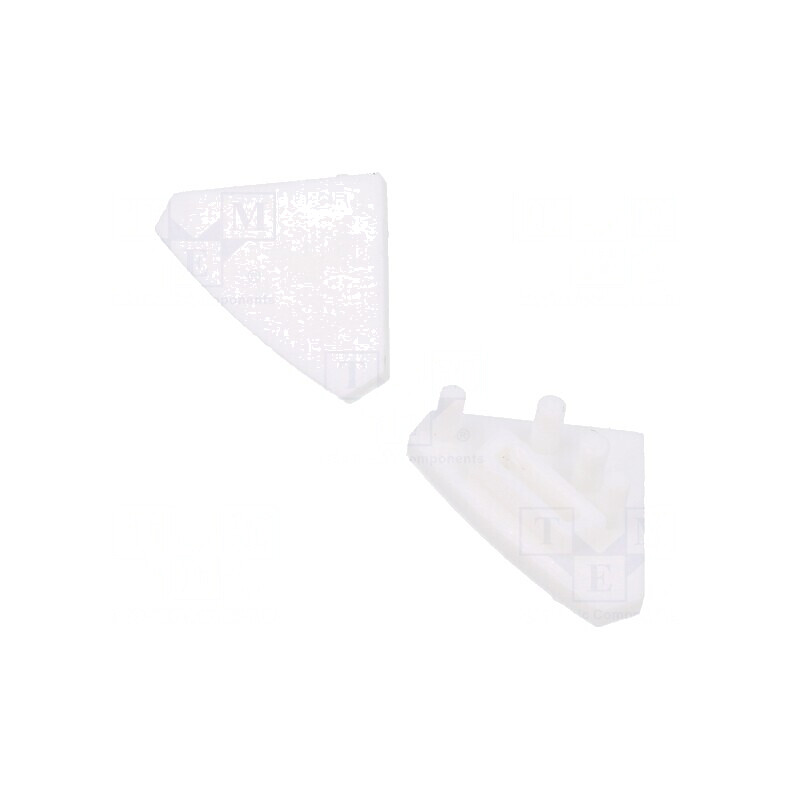 Obturator Alb pentru Profile LED - Set 10 Buc. | Electronic-mag.ro | Componente Electronice
