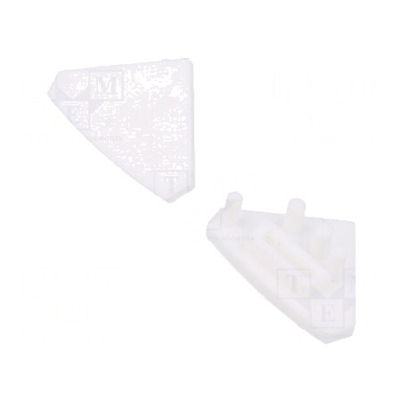 Obturator Alb pentru Profile LED - Set 10 Buc. | Electronic-mag.ro | Componente Electronice