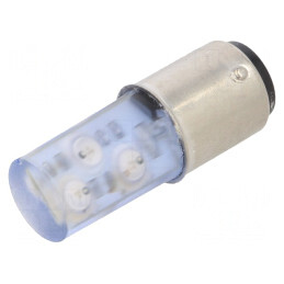 Lampă LED albastră 230V BA15D | Electronic-mag.ro | Componente Electronice