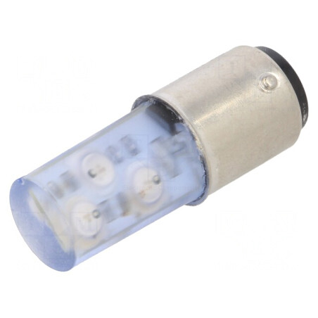 Lampă LED albastră 230V BA15D | Electronic-mag.ro | Componente Electronice