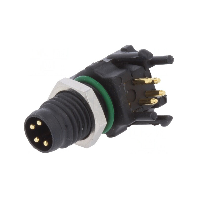 Conector M8 Tată 4 Pini 90° Montare Panou 3A | Electronic-mag.ro | Componente Electronice Conector M8 Tată 4 Pini 90° Montare Panou 3A | Electronic-mag.ro | Componente Electronice