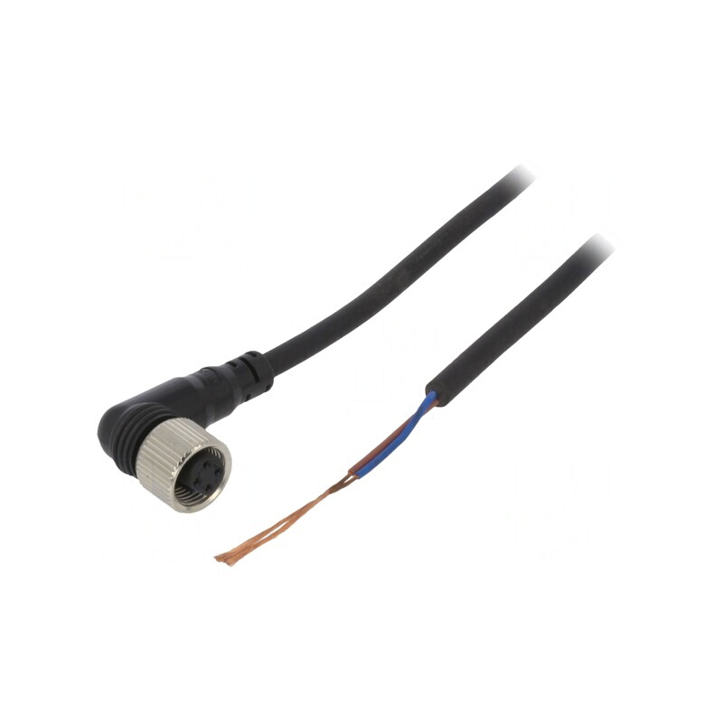 Cablu de conectare M12 5m PVC unghiular | Electronic-mag.ro | Componente Electronice