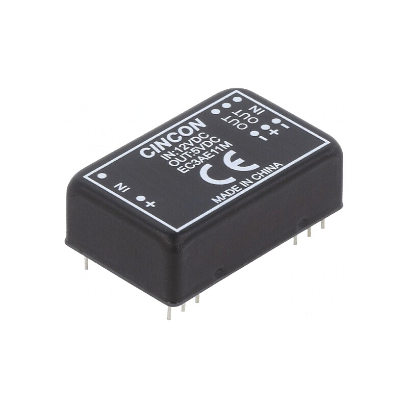Convertor DC/DC 12V la 5V 600mA 3W DIP24 THT | Electronic-mag.ro | Componente Electronice