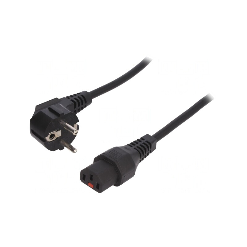 Cablu Alimentare Unghiular CEE 7/7 la IEC C13 1.5m | Electronic-mag.ro | Componente Electronice
