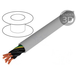 Cablu JZ-500 7G4mm² Neecranat Gri 300V/500V | Electronic-mag.ro | Componente Electronice