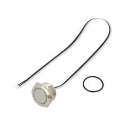 Comutator Anti-Vandalism SPST-NO 50mA 24VDC IP65 Ø22mm | Electronic-mag.ro | Componente Electronice