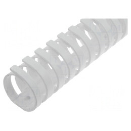 Canal de cablu flexibil alb, 0,5m, polipropilenă UL94V-0 | Electronic-mag.ro | Componente Electronice