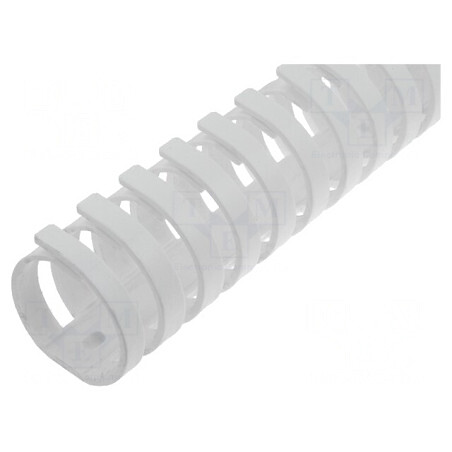 Canal de cablu flexibil alb, 0,5m, polipropilenă UL94V-0 | Electronic-mag.ro | Componente Electronice