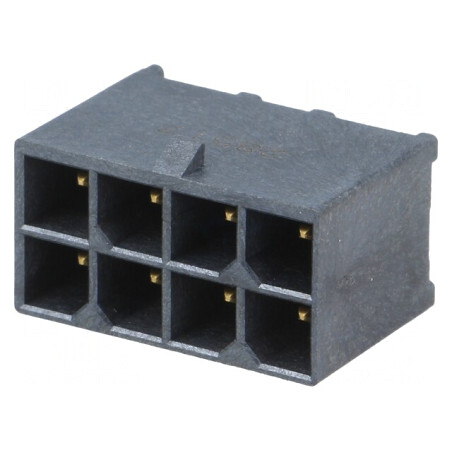 Soclu cablu-placă Mega-Fit 8 pini 5,7mm 23A THT | Electronic-mag.ro | Componente Electronice