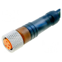 Conector M8 2m Mamă 4 Pin Drept Cu Mufă și Cabluri | Electronic-mag.ro | Componente Electronice