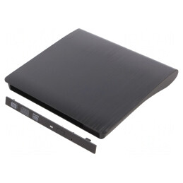 Carcasă unitate optică externă CD/DVD neagră USB 2.0 | Electronic-mag.ro | Componente Electronice