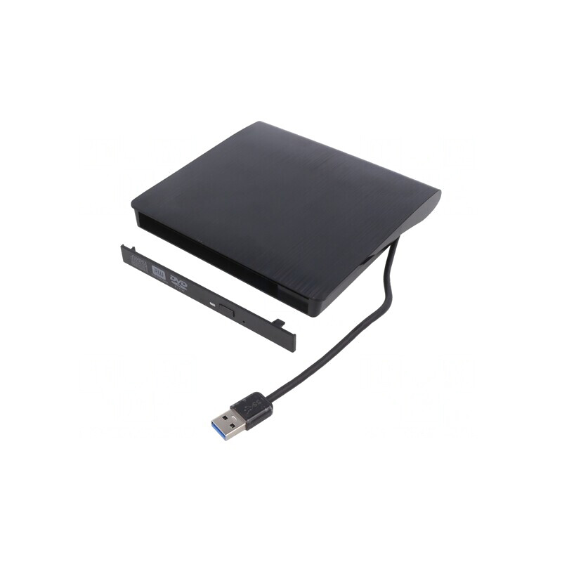 Carcasă unitate optică CD/DVD neagră SATA USB 3.0 | Electronic-mag.ro | Componente Electronice