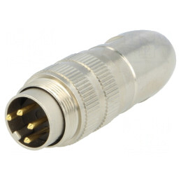Conector M16 Mufă Tată 4 PIN 5A 250V Drept | Electronic-mag.ro | Componente Electronice