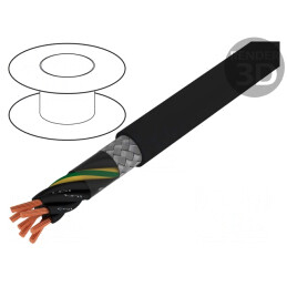 Cablu Ecranat PVC 7G2,5mm2 Cupru Cositorit JZ-500-C | Electronic-mag.ro | Componente Electronice