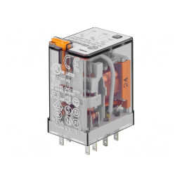 Releu Electromagnetic DPDT 24VAC 20A | Electronic-mag.ro | Componente Electronice