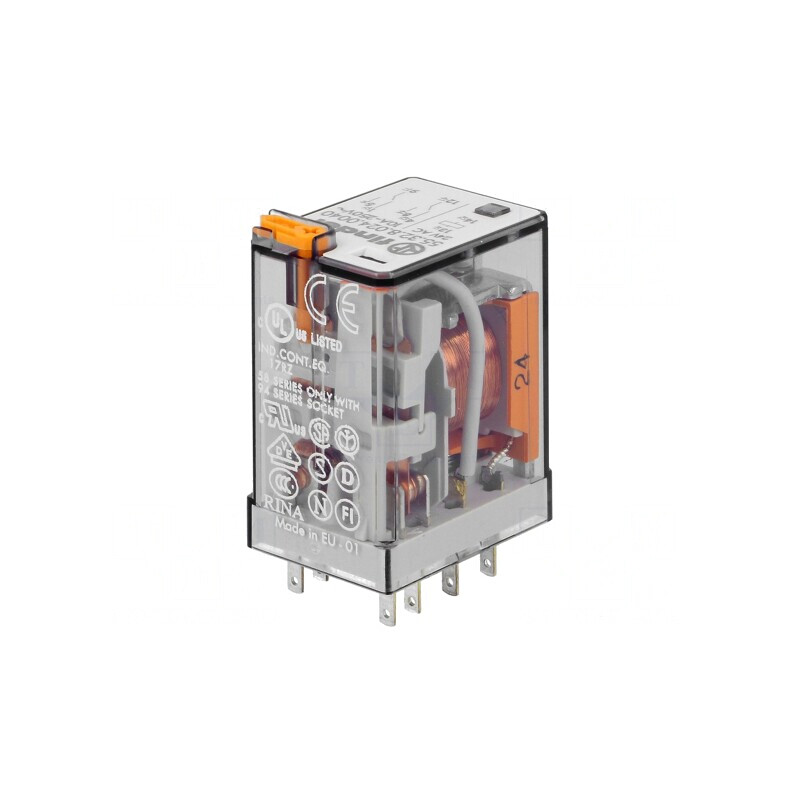 Releu Electromagnetic DPDT 24VAC 20A | Electronic-mag.ro | Componente Electronice