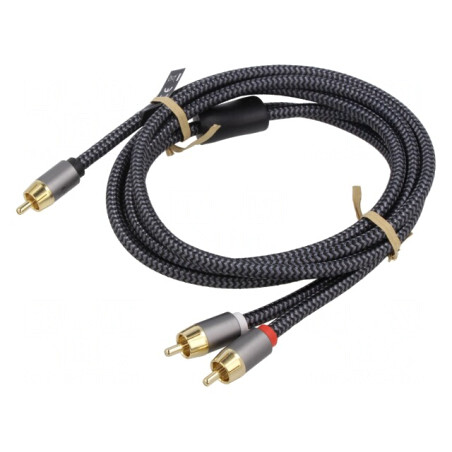 Cablu RCA Aurit 3m 6mm | Electronic-mag.ro | Componente Electronice
