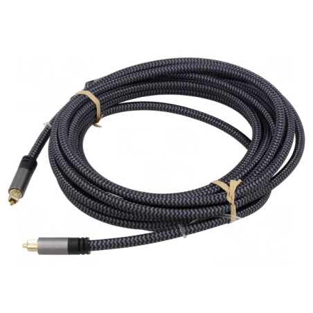 Cablu Toslink 2m Aurit PVC | Electronic-mag.ro | Componente Electronice