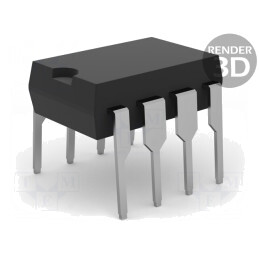 Optocuplor; THT; Ch: 1; OUT: tranzistori; 0,02Mbps; DIP8; 3kV/μs