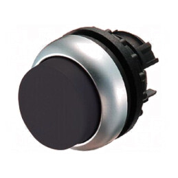 Comutator Negru 22mm Acționat Prin Apăsare | Electronic-mag.ro | Componente Electronice