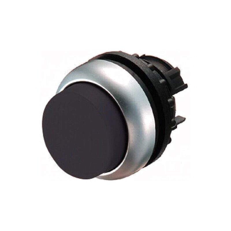 Comutator Negru 22mm Acționat Prin Apăsare | Electronic-mag.ro | Componente Electronice