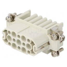 Conector HDC Inserturi Contact Mamă S-D PIN 15 40-125°C | Electronic-mag.ro | Componente Electronice