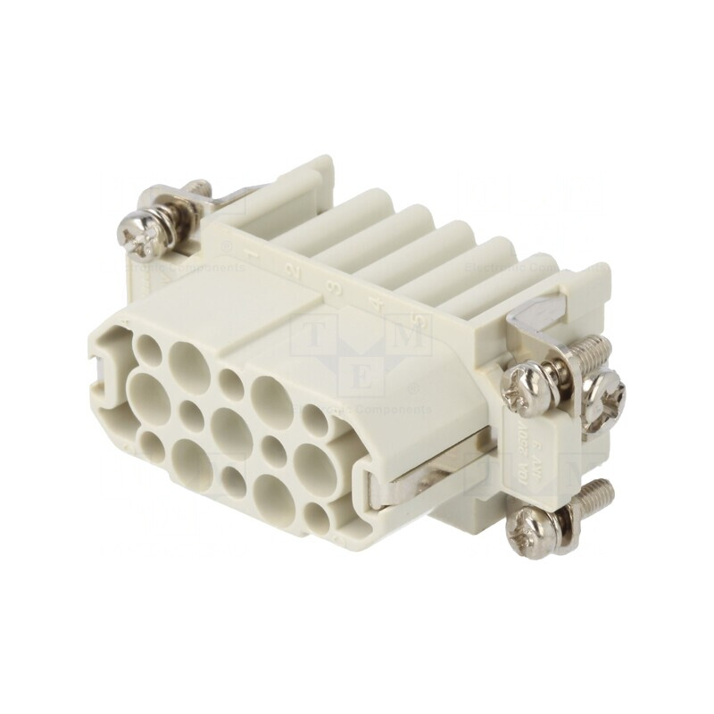 Conector HDC Inserturi Contact Mamă S-D PIN 15 40-125°C | Electronic-mag.ro | Componente Electronice