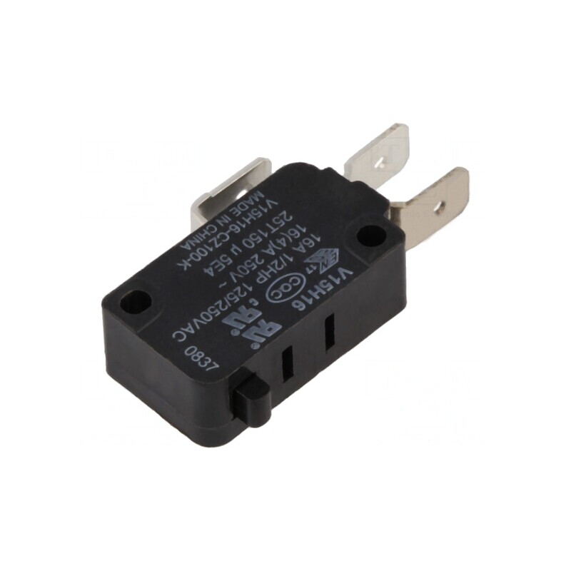 Microîntrerupător SNAP ACTION 16A 250VAC SPDT fără manetă | Electronic-mag.ro | Componente Electronice