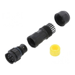 Conector Circular Mamă 3 PIN cu Șurub | Electronic-mag.ro | Componente Electronice