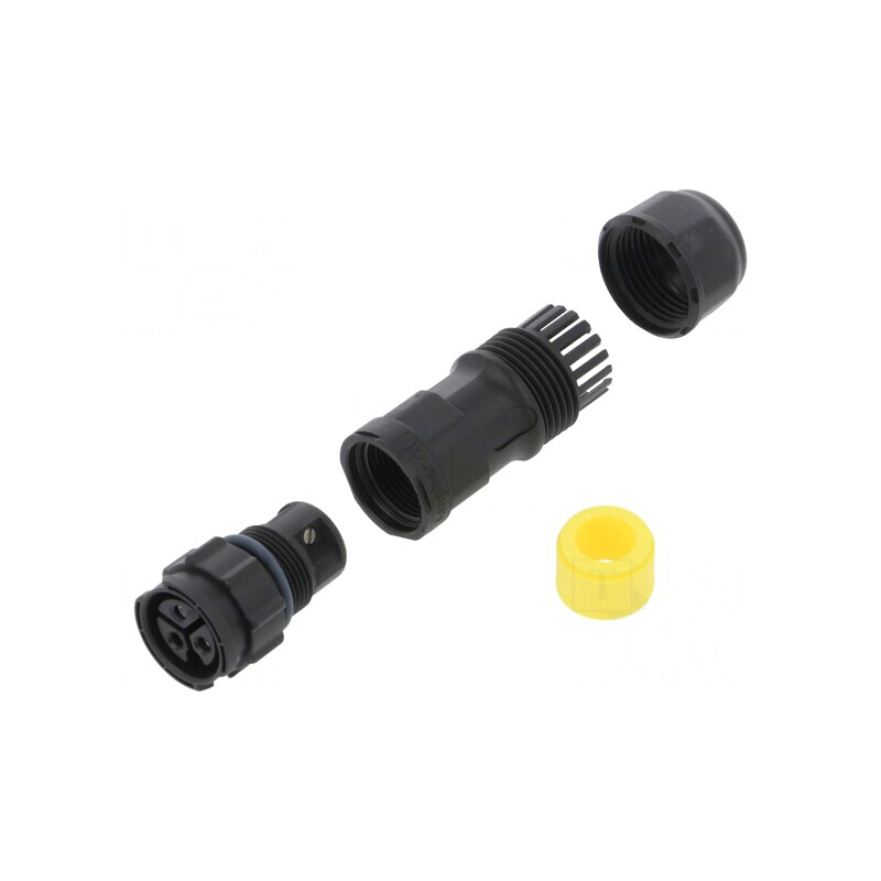 Conector Circular Mamă 3 PIN cu Șurub | Electronic-mag.ro | Componente Electronice