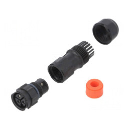Conector Circular Mamă 3 PIN cu Șurub X-Lok | Electronic-mag.ro | Componente Electronice