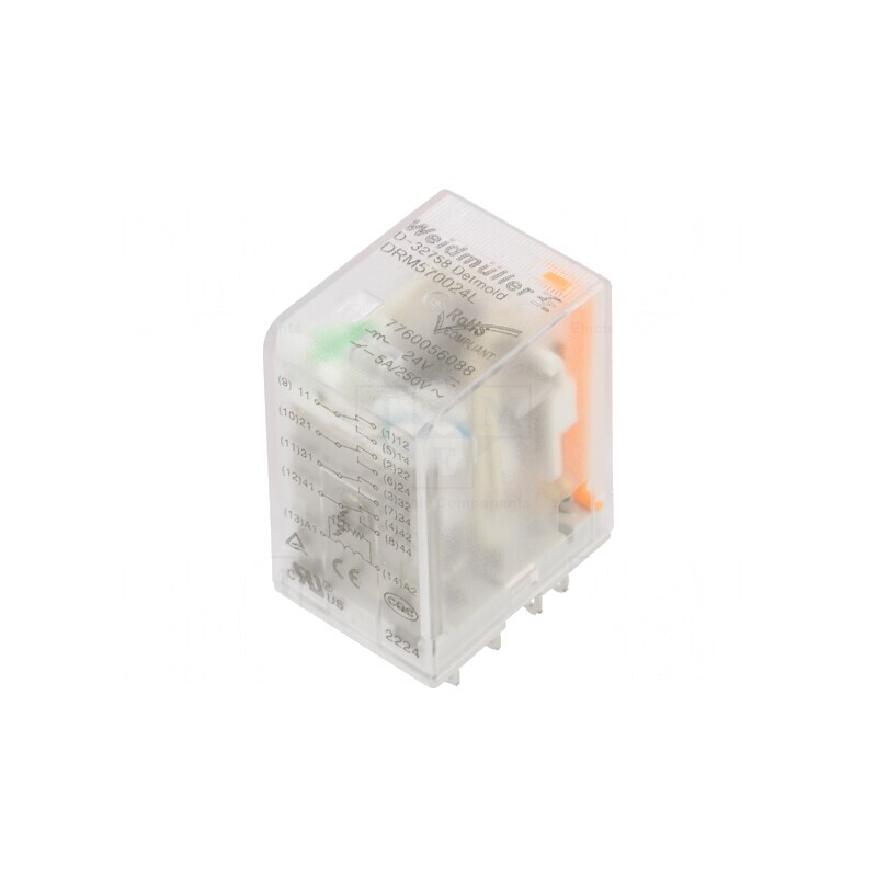 Releu electromagnetic 4PDT 24VDC 5A 250VAC | Electronic-mag.ro | Componente Electronice Releu electromagnetic 4PDT 24VDC 5A 250VAC | Electronic-mag.ro | Componente Electronice