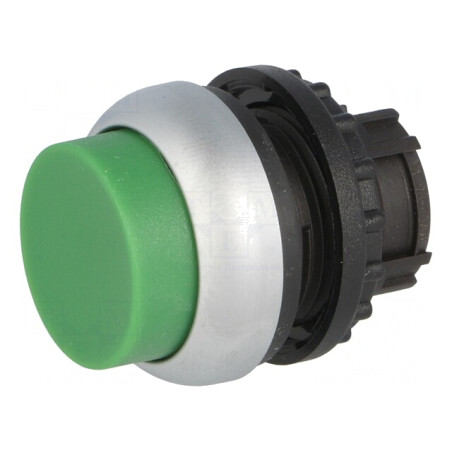 Comutator Apăsare 22mm Verde | Electronic-mag.ro | Componente Electronice