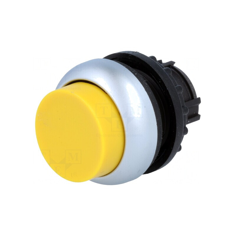 Comutator apăsare 22mm galben | Electronic-mag.ro | Componente Electronice