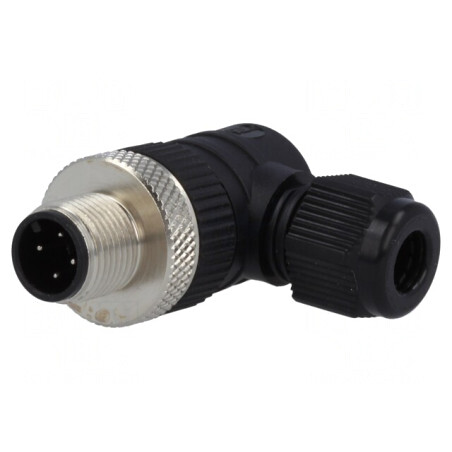 Mufă M12 4-PIN tată IP67 pentru DeviceNet/CANopen pe cablu | Electronic-mag.ro | Componente Electronice