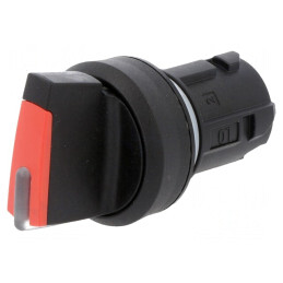 Comutator Rotativ 22mm Roșu IP67 2 Poziții | Electronic-mag.ro | Componente Electronice