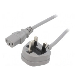 Cablu Alimentare 3x1mm2 5m Gri 3A | Electronic-mag.ro | Componente Electronice