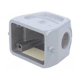Carcasă pentru conectori HDC dimensiune 6 cablu M20 | Electronic-mag.ro | Componente Electronice