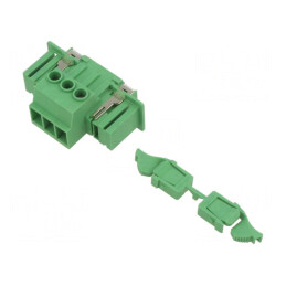 Regletă Conexiuni Deconectabilă 7,62mm 3 Piste Drept Tată | Electronic-mag.ro | Componente Electronice