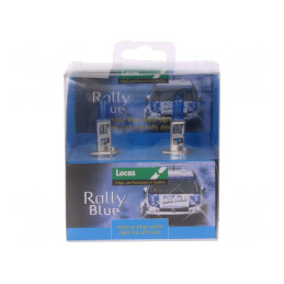 Lampă: auto; P14,5s; albastru închis; 12V; 100W; RALLY; bec x2
