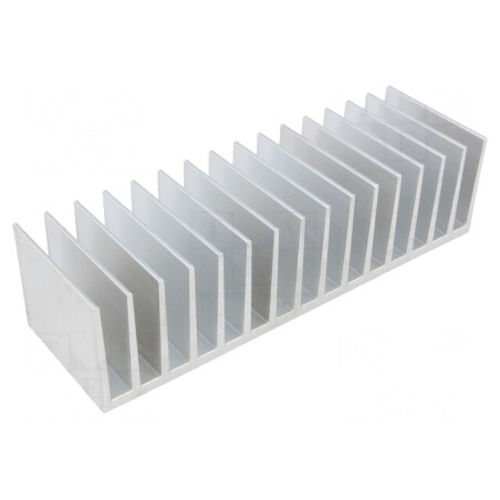 Radiator Extrudat cu Aripioare 60x190,5x50mm Brut | Electronic-mag.ro | Componente Electronice