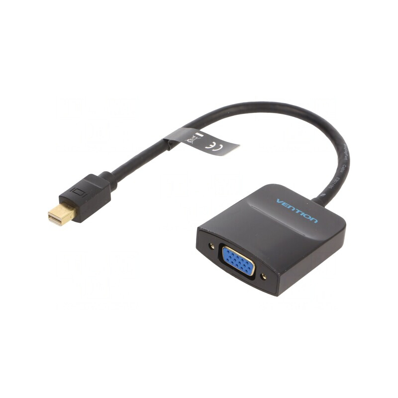 Adaptor Mini DisplayPort la D-Sub 15 Pin Negru | Electronic-mag.ro | Componente Electronice